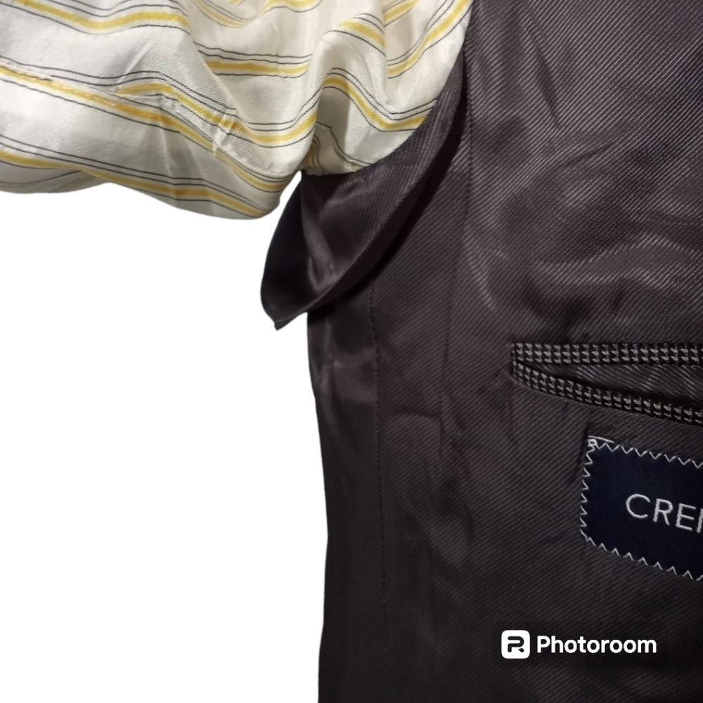 Daniel Cremieux Classic Nailhead Sport Jacket Charcoal Gray Mens 42R - Picture 9 of 15
